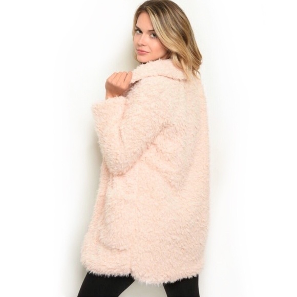 Fuzzy Open Sherpa Jacket - Picture 2 of 7